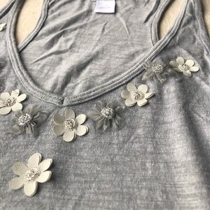 Gray racer back aerie tank top size small